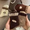Sock stall, one-piece hair delivery, coffee-colored socks, Spring and Autumn puppy candy lace pile socks, women's Japanese-style Instagram style thigh-high socks, women's socks one-piece hair delivery Specification image